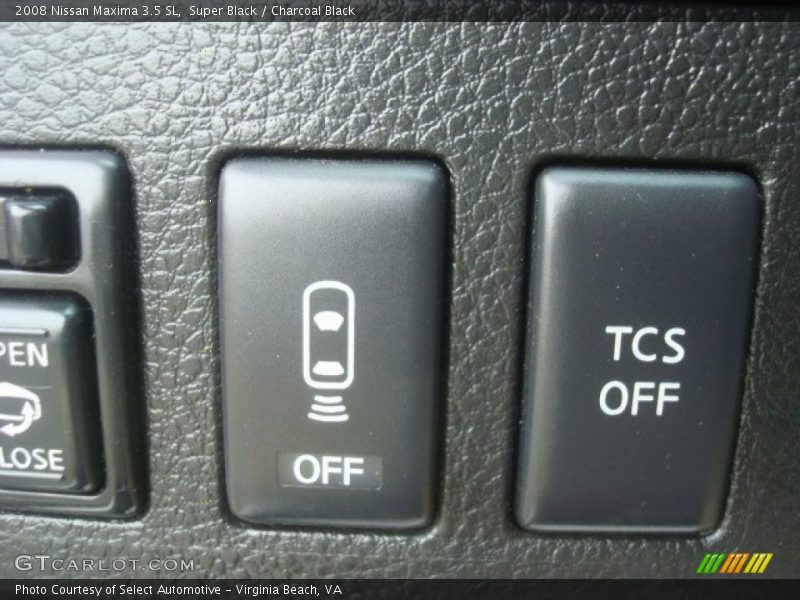 Super Black / Charcoal Black 2008 Nissan Maxima 3.5 SL