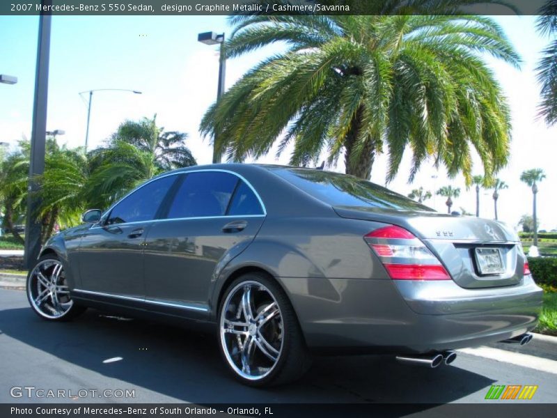designo Graphite Metallic / Cashmere/Savanna 2007 Mercedes-Benz S 550 Sedan