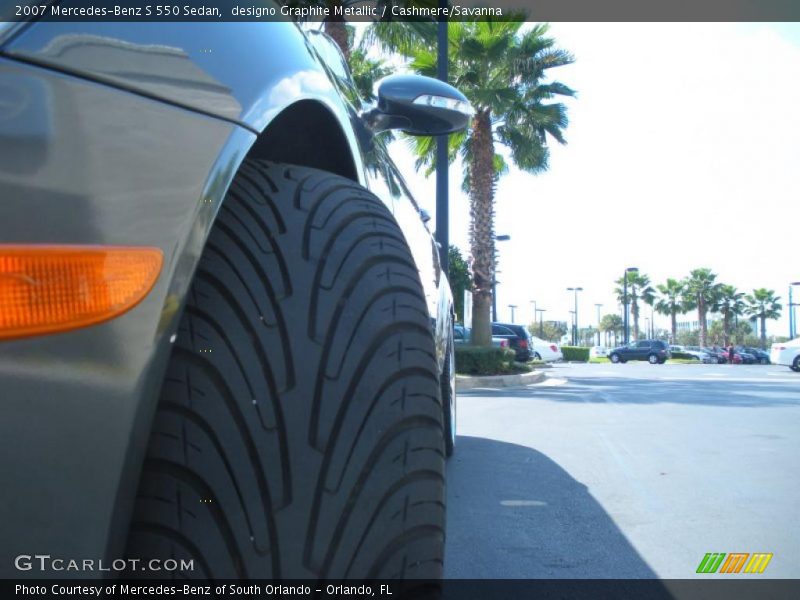 designo Graphite Metallic / Cashmere/Savanna 2007 Mercedes-Benz S 550 Sedan