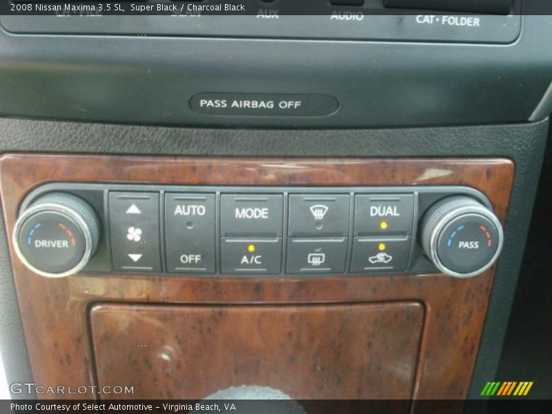Super Black / Charcoal Black 2008 Nissan Maxima 3.5 SL