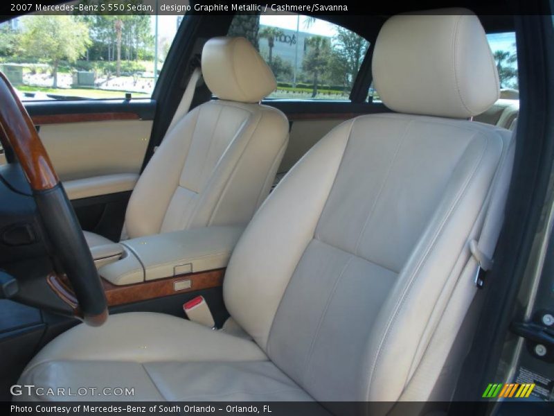  2007 S 550 Sedan Cashmere/Savanna Interior