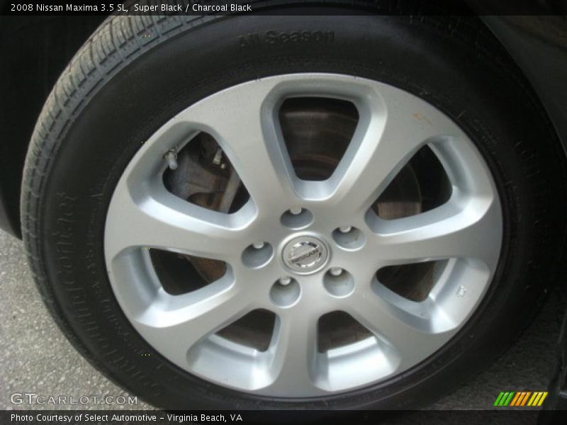 Super Black / Charcoal Black 2008 Nissan Maxima 3.5 SL