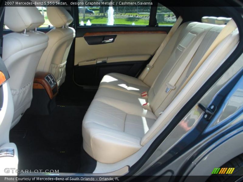  2007 S 550 Sedan Cashmere/Savanna Interior