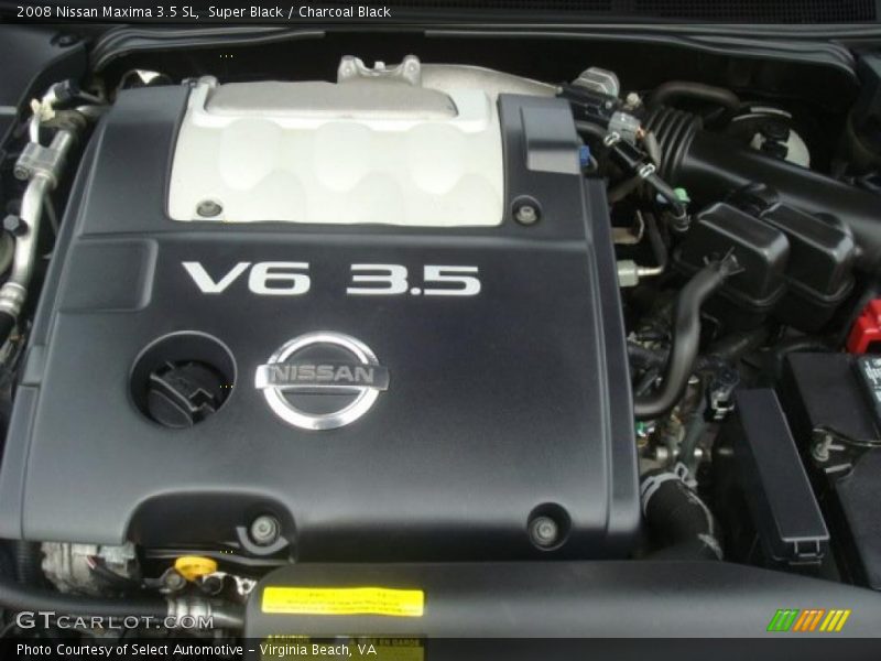 Super Black / Charcoal Black 2008 Nissan Maxima 3.5 SL