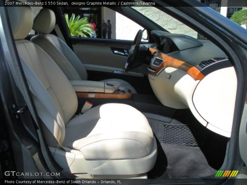 designo Graphite Metallic / Cashmere/Savanna 2007 Mercedes-Benz S 550 Sedan