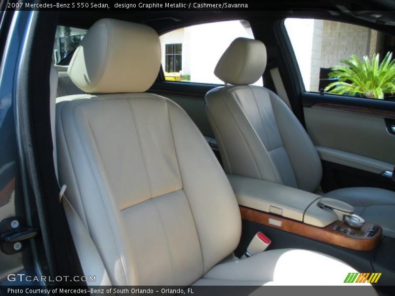 designo Graphite Metallic / Cashmere/Savanna 2007 Mercedes-Benz S 550 Sedan