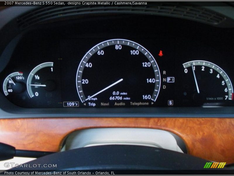  2007 S 550 Sedan 550 Sedan Gauges