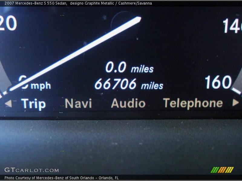 designo Graphite Metallic / Cashmere/Savanna 2007 Mercedes-Benz S 550 Sedan