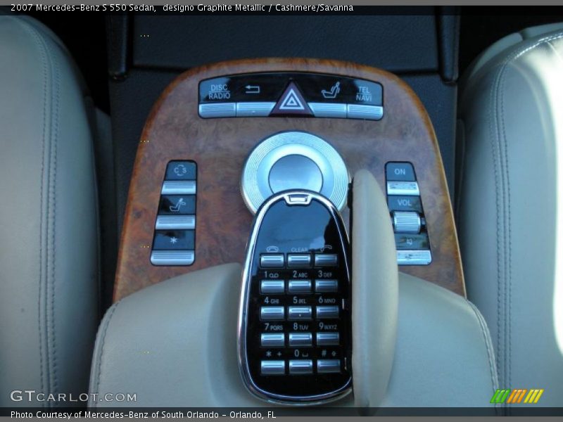 Controls of 2007 S 550 Sedan