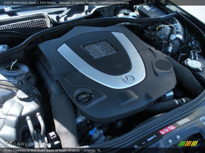  2007 S 550 Sedan Engine - 5.5 Liter DOHC 32-Valve V8