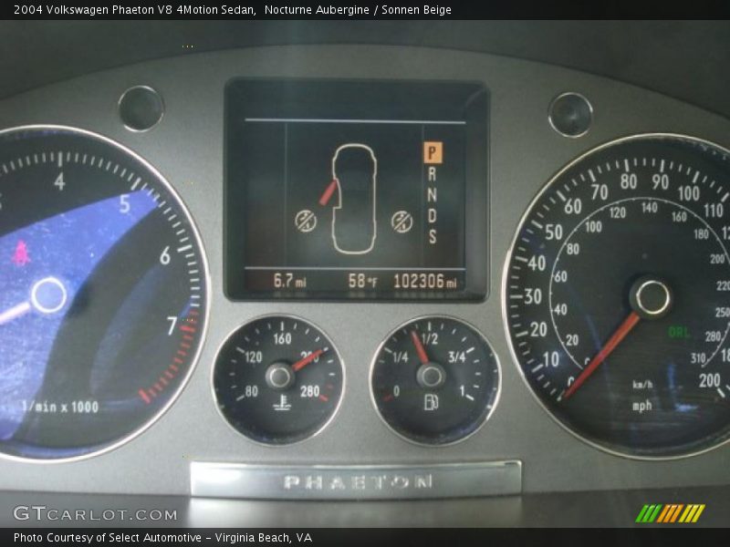 Nocturne Aubergine / Sonnen Beige 2004 Volkswagen Phaeton V8 4Motion Sedan