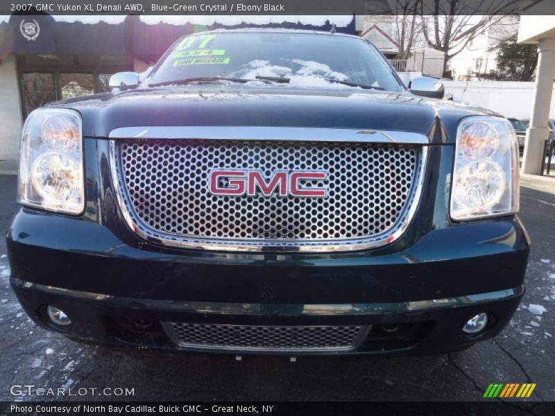 Blue-Green Crystal / Ebony Black 2007 GMC Yukon XL Denali AWD