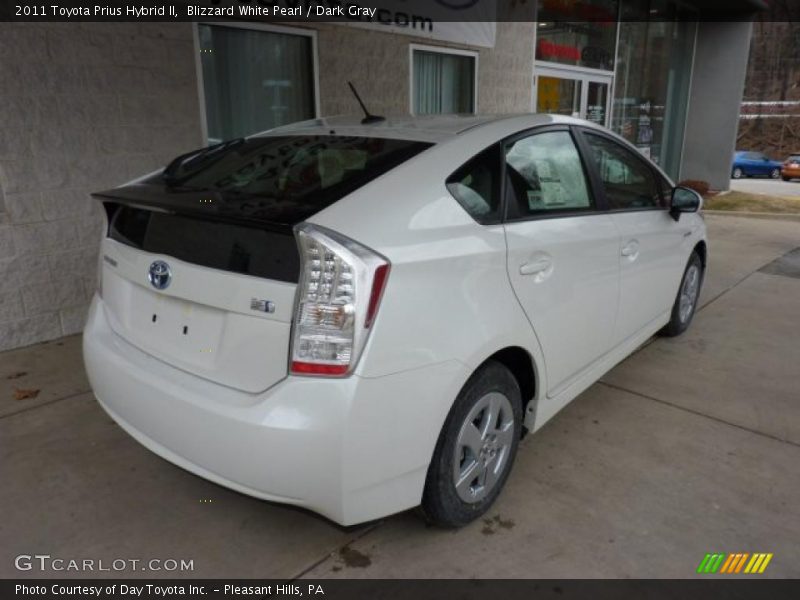 Blizzard White Pearl / Dark Gray 2011 Toyota Prius Hybrid II