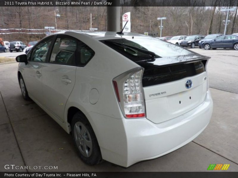Blizzard White Pearl / Dark Gray 2011 Toyota Prius Hybrid II