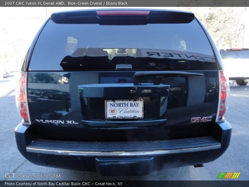 Blue-Green Crystal / Ebony Black 2007 GMC Yukon XL Denali AWD
