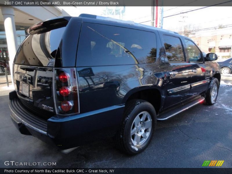 Blue-Green Crystal / Ebony Black 2007 GMC Yukon XL Denali AWD