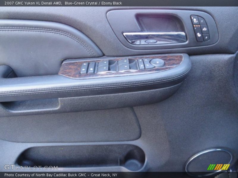Blue-Green Crystal / Ebony Black 2007 GMC Yukon XL Denali AWD