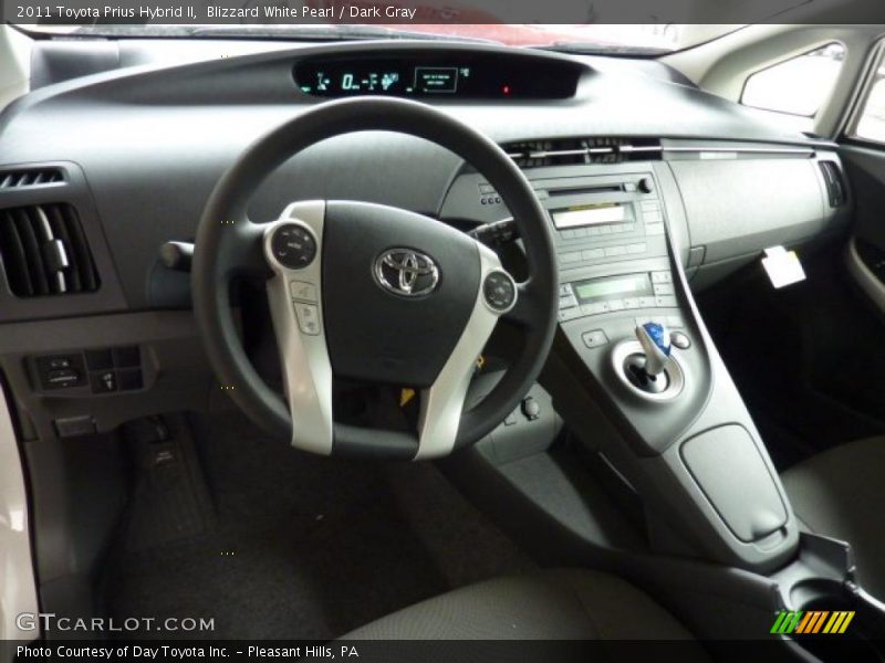 Blizzard White Pearl / Dark Gray 2011 Toyota Prius Hybrid II