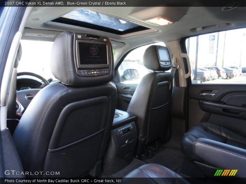 Blue-Green Crystal / Ebony Black 2007 GMC Yukon XL Denali AWD
