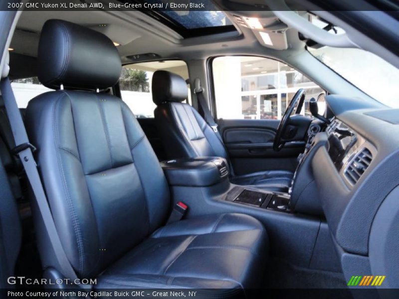 Blue-Green Crystal / Ebony Black 2007 GMC Yukon XL Denali AWD
