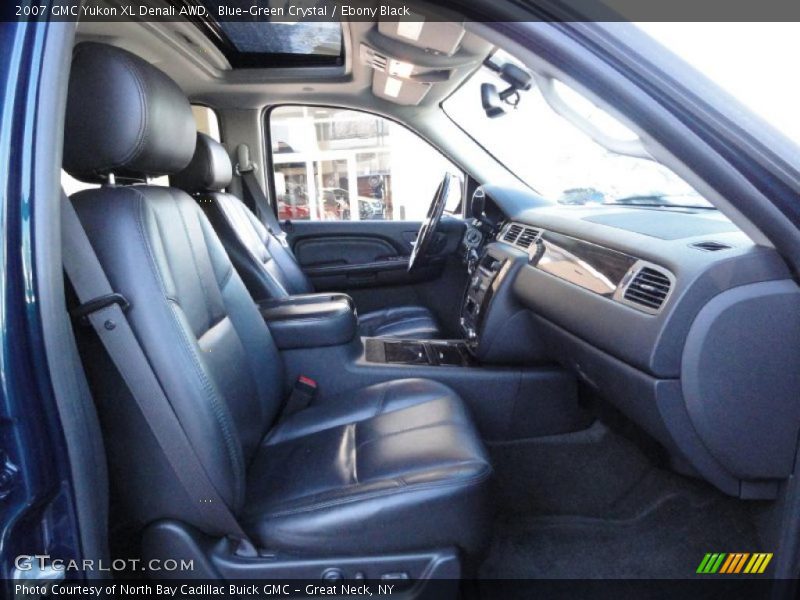 Blue-Green Crystal / Ebony Black 2007 GMC Yukon XL Denali AWD
