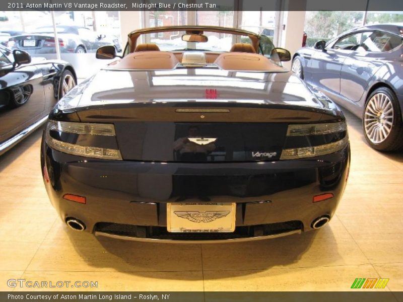 Midnight Blue / Chestnut Tan 2011 Aston Martin V8 Vantage Roadster