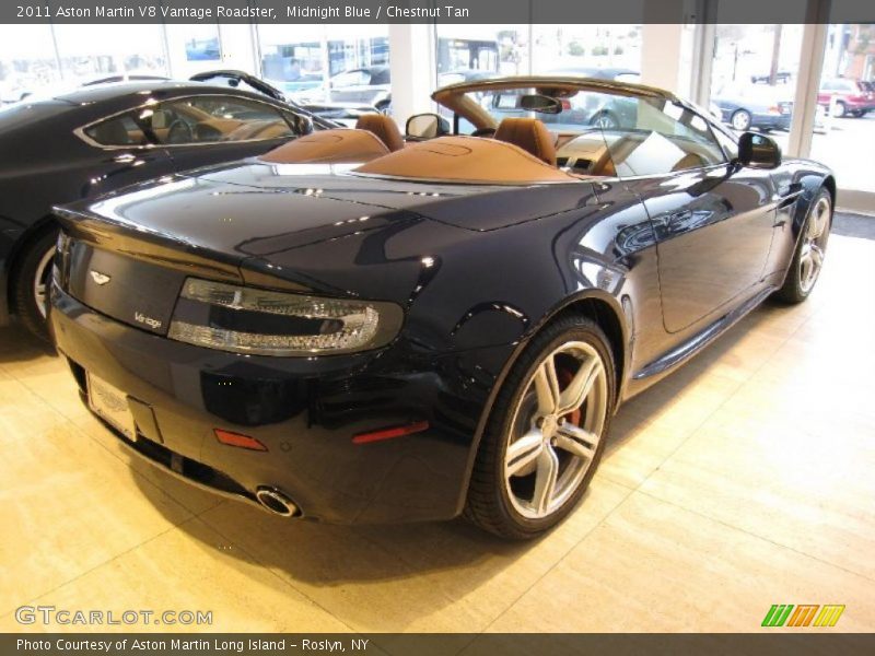 Midnight Blue / Chestnut Tan 2011 Aston Martin V8 Vantage Roadster