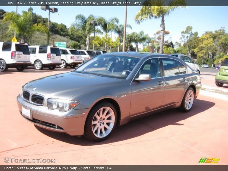 Sterling Grey Metallic / Basalt Grey/Flannel Grey 2005 BMW 7 Series 745Li Sedan