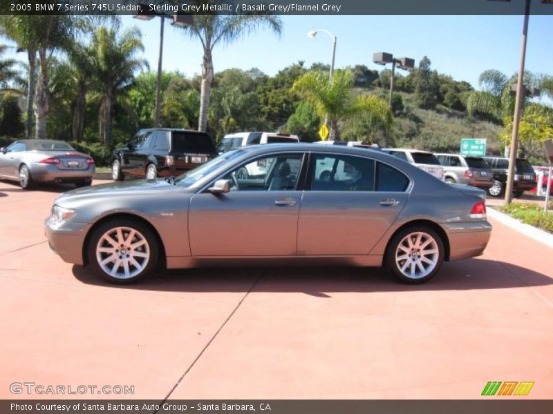 Sterling Grey Metallic / Basalt Grey/Flannel Grey 2005 BMW 7 Series 745Li Sedan