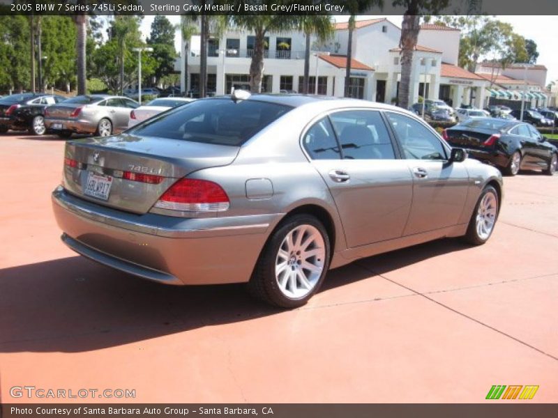 Sterling Grey Metallic / Basalt Grey/Flannel Grey 2005 BMW 7 Series 745Li Sedan
