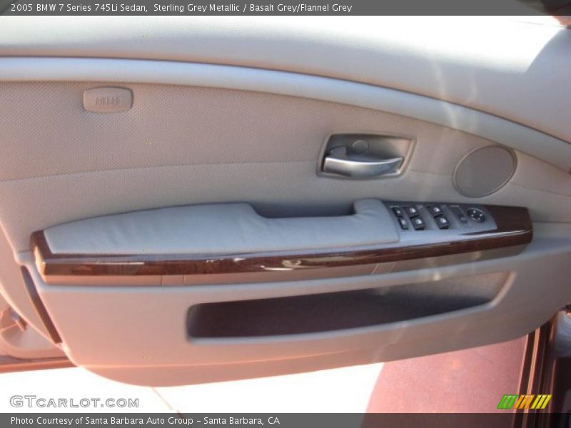 Sterling Grey Metallic / Basalt Grey/Flannel Grey 2005 BMW 7 Series 745Li Sedan