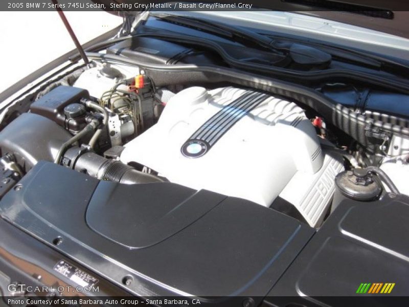 Sterling Grey Metallic / Basalt Grey/Flannel Grey 2005 BMW 7 Series 745Li Sedan