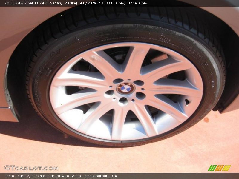 Sterling Grey Metallic / Basalt Grey/Flannel Grey 2005 BMW 7 Series 745Li Sedan