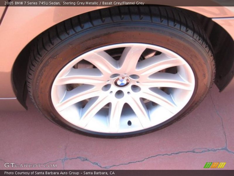 Sterling Grey Metallic / Basalt Grey/Flannel Grey 2005 BMW 7 Series 745Li Sedan