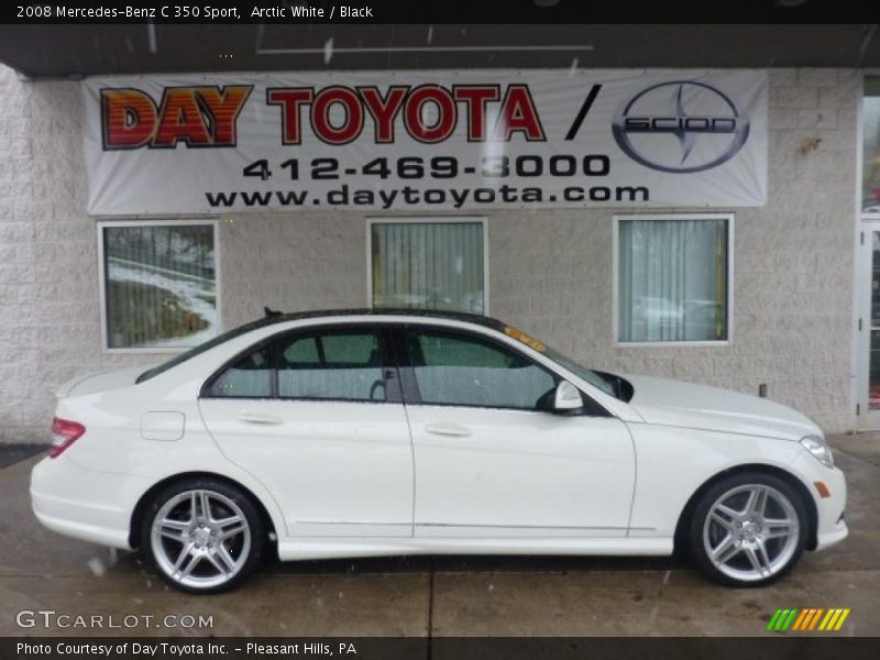 Arctic White / Black 2008 Mercedes-Benz C 350 Sport
