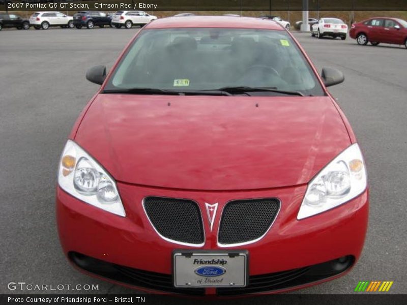 Crimson Red / Ebony 2007 Pontiac G6 GT Sedan