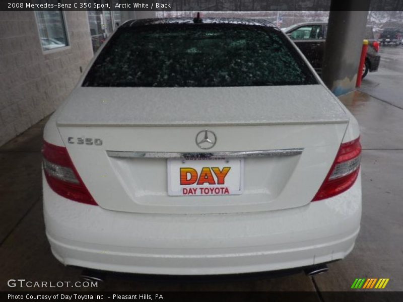 Arctic White / Black 2008 Mercedes-Benz C 350 Sport