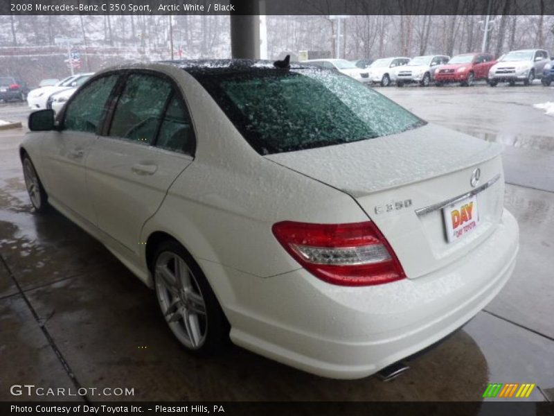 Arctic White / Black 2008 Mercedes-Benz C 350 Sport