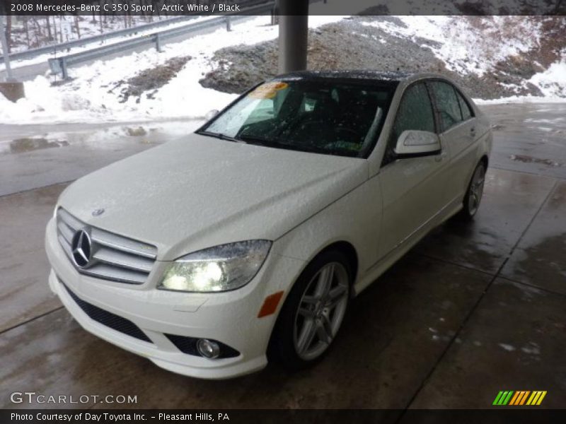 Arctic White / Black 2008 Mercedes-Benz C 350 Sport