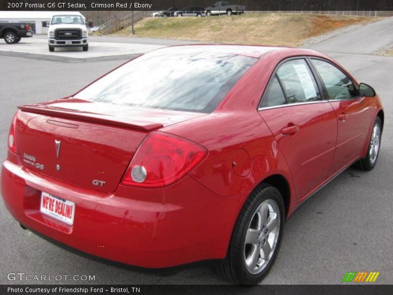 Crimson Red / Ebony 2007 Pontiac G6 GT Sedan