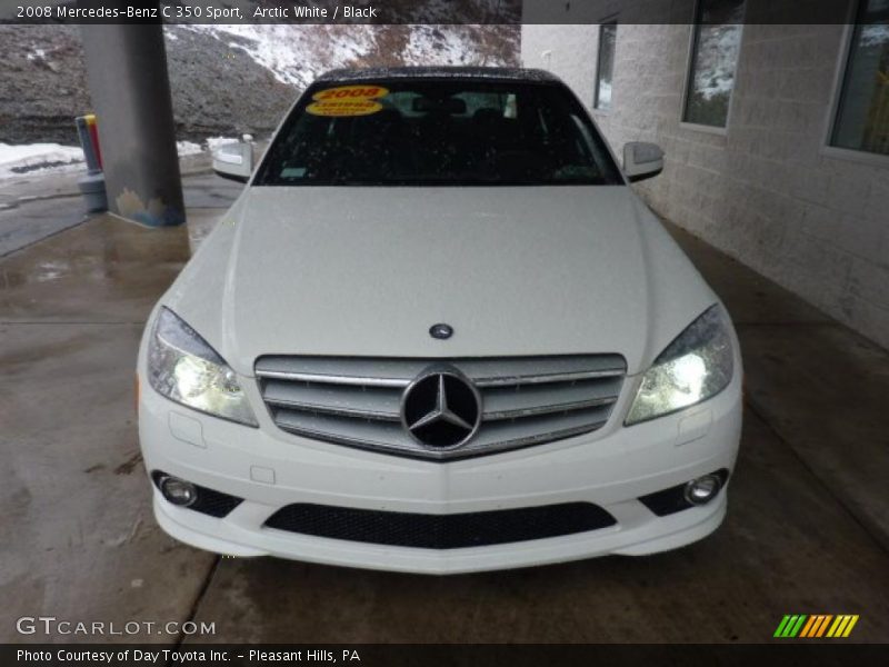 Arctic White / Black 2008 Mercedes-Benz C 350 Sport