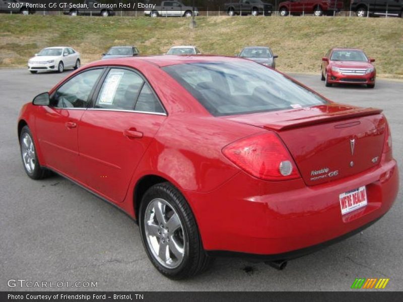 Crimson Red / Ebony 2007 Pontiac G6 GT Sedan