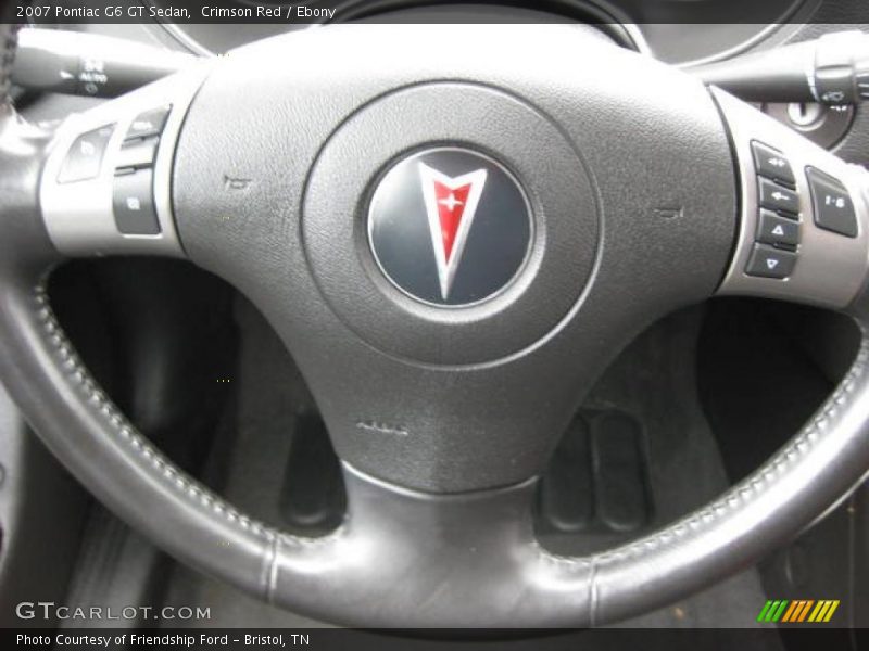 Crimson Red / Ebony 2007 Pontiac G6 GT Sedan