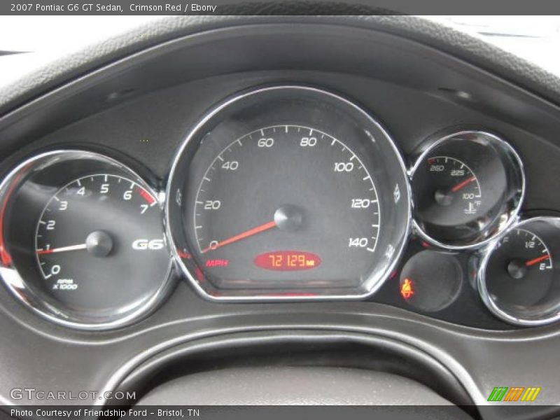 Crimson Red / Ebony 2007 Pontiac G6 GT Sedan