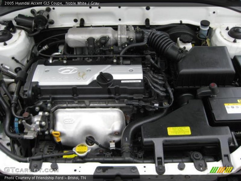  2005 Accent GLS Coupe Engine - 1.6 Liter DOHC 16 Valve 4 Cylinder