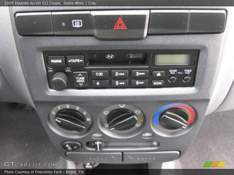 Controls of 2005 Accent GLS Coupe