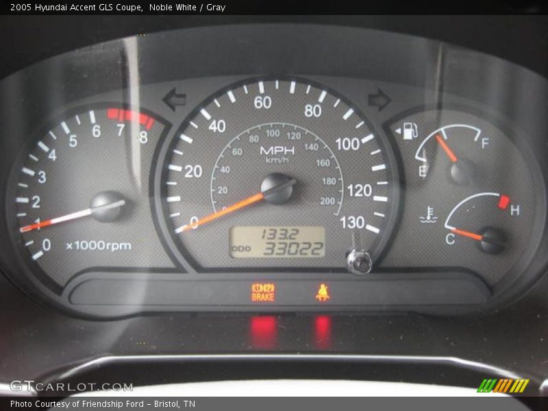  2005 Accent GLS Coupe GLS Coupe Gauges