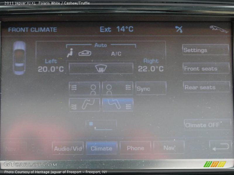 Polaris White / Cashew/Truffle 2011 Jaguar XJ XJ