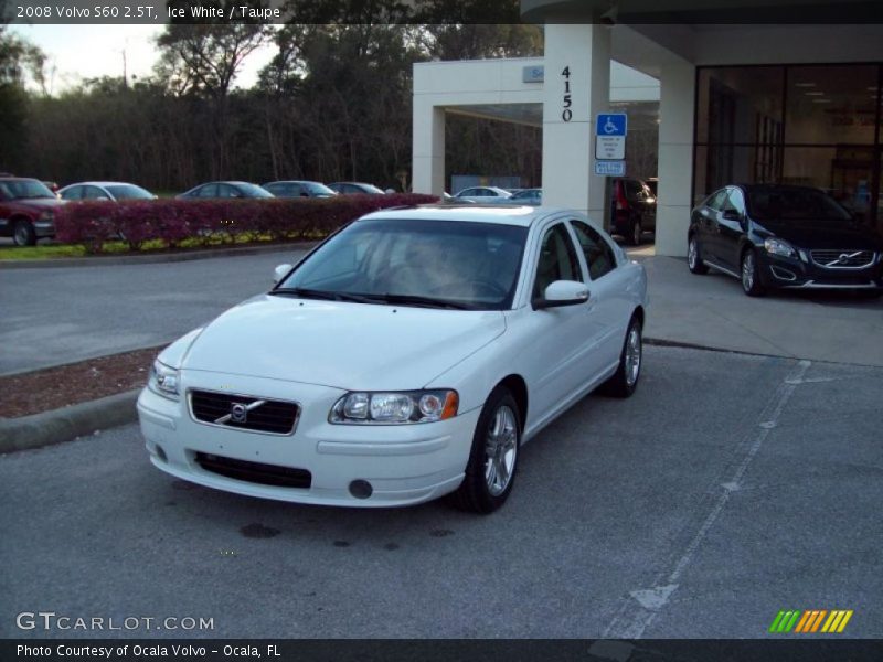 Ice White / Taupe 2008 Volvo S60 2.5T