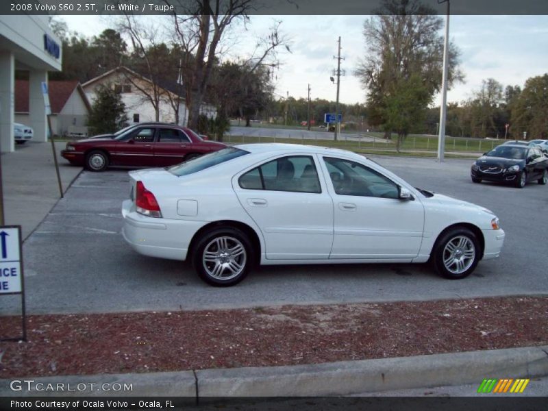 Ice White / Taupe 2008 Volvo S60 2.5T